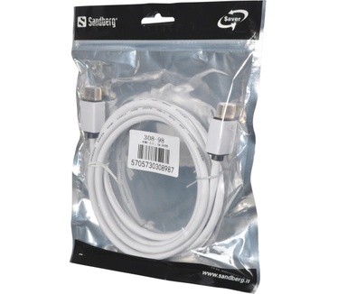 Sandberg HDMI 2.0, 2m SAVER Wit