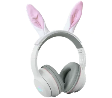 Kidywolf BT Headphones for Kids - Konijn Wit