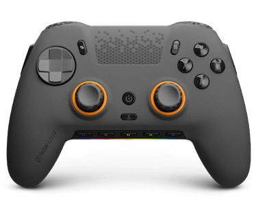 Scuf SCUF ENVISION PRO Draadloze PC Gamingcontroller - Vijf Remappable G-Keys - Verwisselbare Rugpeddels - Directe Triggers - iCUE Compatibel - Staalgrijs Wit