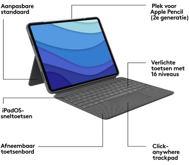 Logitech Combo Touch for iPad Pro 12.9-inch (5th generation)