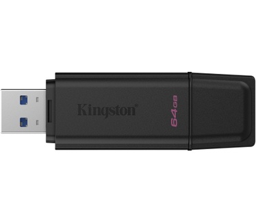 Kingston 64GB Portable USB 3.2 Gen 1 DataTraveler Exodia Black