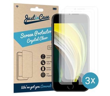 Just in Case Apple iPhone SE 2020 Screenprotector - 3 stuks - Crystal Clear