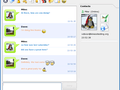 KMess 1.5-pre - 'Fresh' chat style.
