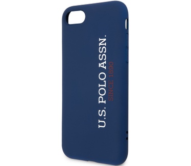U.S. Polo Silicone Hard Cover Apple iPhone 7/8/SE (2020) - Blauw  Blauw