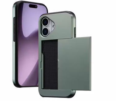 Imoshion Backcover met pasjeshouder voor Apple iPhone 17 Groen