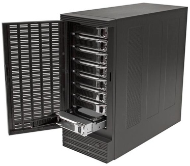 Startech.com USB 3.0 / eSATA 8-bay hot-swappable 2,5/3,5 inch SATA III harde-schijfbehuizing met UASP   8-bay SATA 6 Gbps behuizing voor HDD / SSD