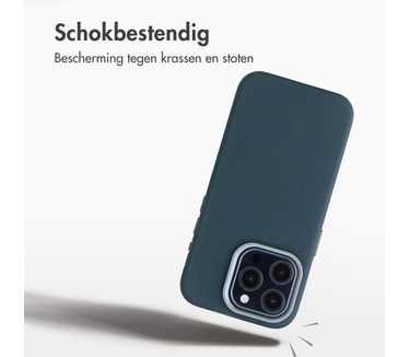 Accezz Mesh Backcover met MagSafe voor de Apple iPhone 15 Pro - Donkerblauw