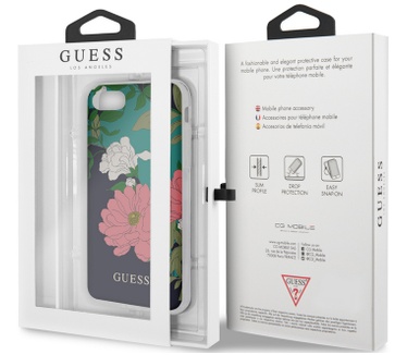 Guess Shiny Flower Hard Case - iPhone 7/8/SE (2020) - Design N.1  Multi-color