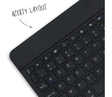 Accezz AZERTY Bluetooth Keyboard Bookcase iPad 10.9 (2022) - Zwart