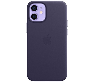 Apple iPhone 12 Mini Leather Case Paars