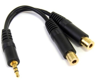 Startech.com 15cm Stereo Splitterkabel Y-adapter 3,5mm Mannelijk naar 2x 3,5mm Vrouwelijk