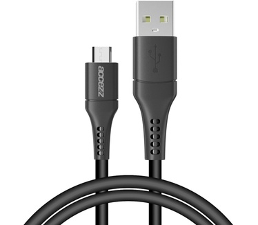 Accezz Car Charger met Micro-USB naar USB kabel - Autolader - 20 Watt - 1 meter - Zwart