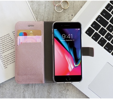 Mobiparts Saffiano Wallet Case Apple iPhone XR Pink