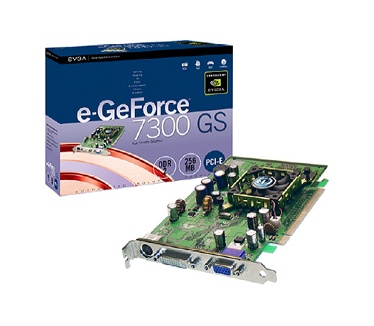 EVGA GeForce 7300 GS 256MB DDR2 (PCI-e, DVI/D-Sub, ViVo,Passief) 256-P2-N438-LR