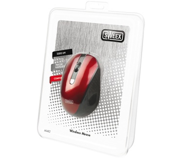 Sweex Wireless Mouse rood