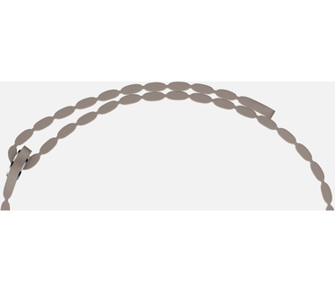 Apple Watch (leren bandje, 42mm) Zilver (Beige, Grijs)
