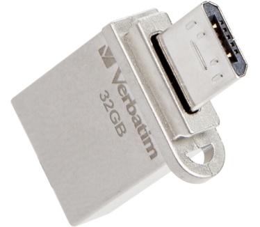 Verbatim Store 'n' Go OTG Micro Drive 32GB Aluminium