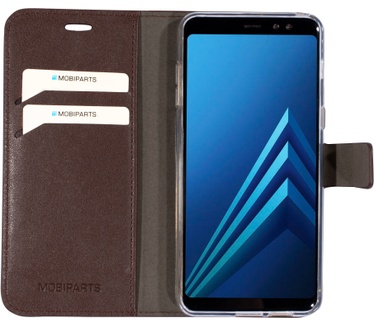 Mobiparts Classic Wallet Case Samsung Galaxy A8 (2018) Brown