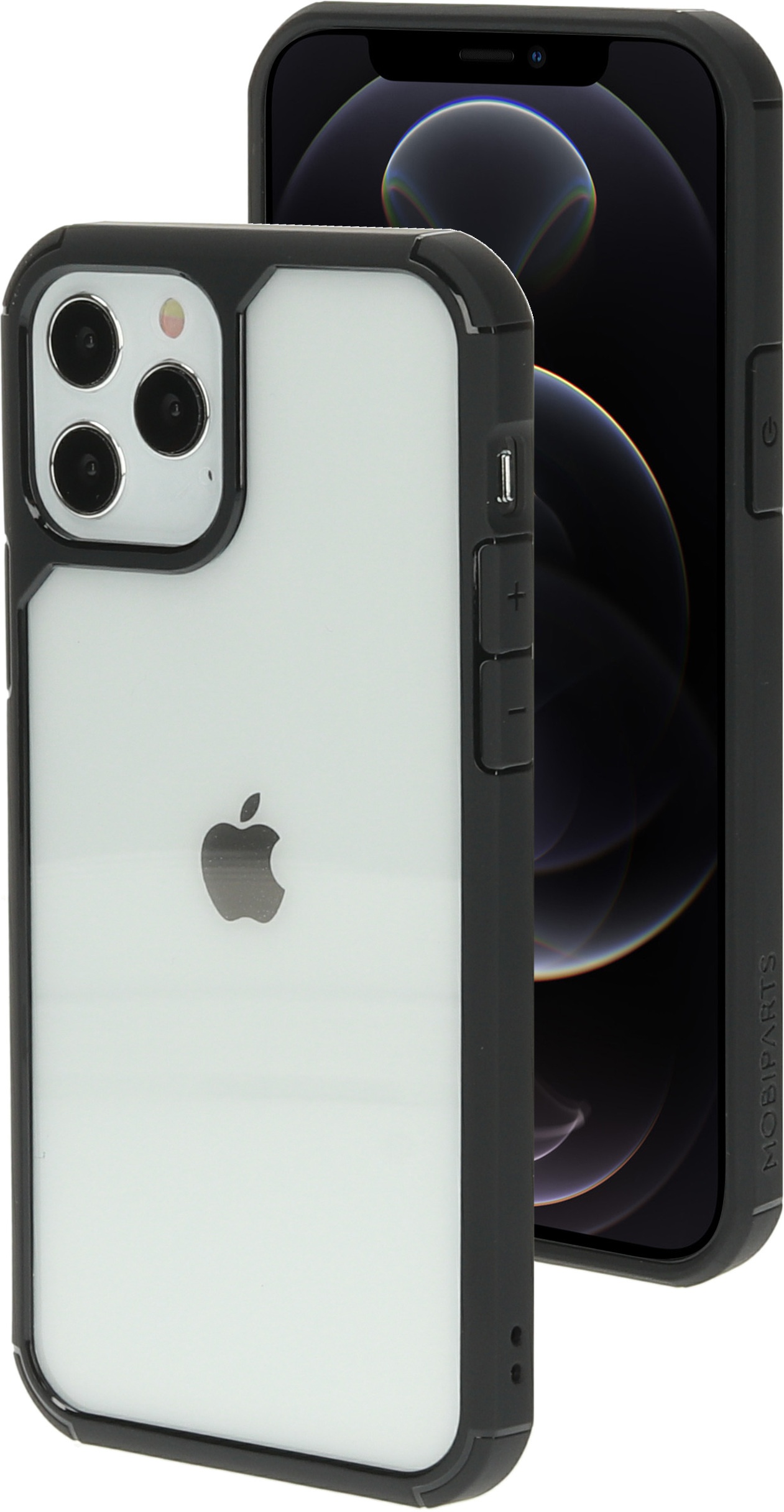 Mobiparts Rugged Clear Case Apple iPhone 12/12 Pro Black (iPhone 12
