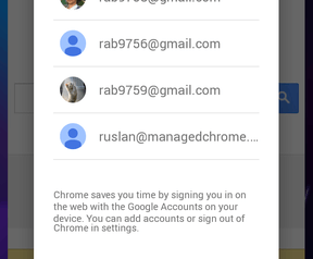 Screenshot vermoedelijke volgende Android-versie