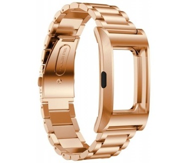qMust Metalen armband voor Fitbit Charge 2 met frame - Rose Gold