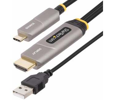 Startech.com 15,2m USB-C naar HDMI 2.0 Actieve Optische Kabel (AOC), OM3 Multi-mode, 4K 60Hz, CL3 Rated, HDR10, HDCP1.4/2.2, Unidirectionele USB Type-C naar HDMI Adapterkabel