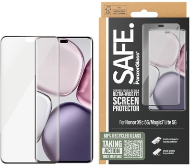 PanzerGlass SAFE. by PanzerGlass® Screen Protector w. Black Frame Honor X9c 5G | Magic7 Lite 5G | Ultra-Wide Fit