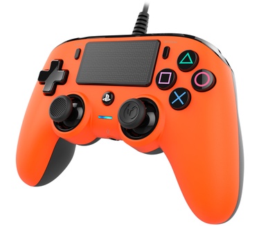 Nacon Officieel gelicenseerde Wired Compact Controller voor PS4 - oranje