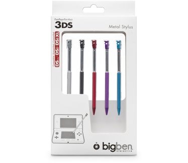 Bigben Interactive Metalen stylus pack voor Nintendo 3