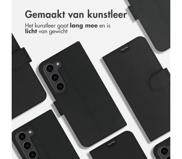 Accezz Wallet Softcase Bookcase Samsung Galaxy S23 - Zwart
