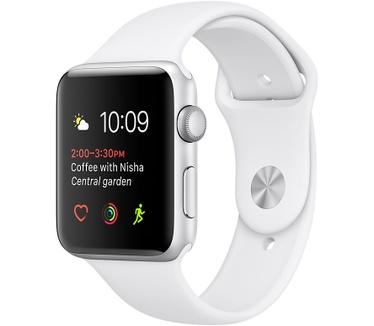 Apple Watch 2 (Sportbandje, 42mm) Aluminium (Wit)