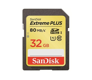 Sandisk Sandisk Extreme PLUS 32GB SDHC 80MB/s Class 10 UHS-1