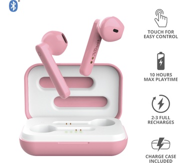 Trust Primo Touch Bluetooth Wireless Earphones (Roze)