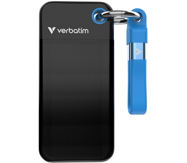 Verbatim Pocket SSD 1TB Blauw, Zwart