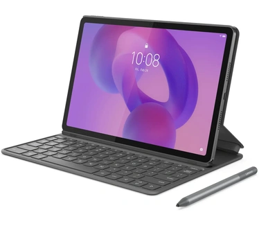 Lenovo Idea Tab, Wi-Fi + 5G, 128GB opslag, met pen en folio keyboard (Azerty BE), 2jr courier Grijs