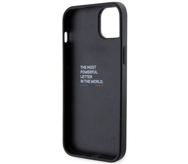 BMW M Tricolor Grip Back Case Apple iPhone 14 Plus (6.7") - Zwart Zwart