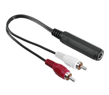 Hama 2x RCA - 6.5mm