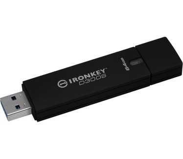 Kingston IronKey D300 Serialized Standard 64GB Zwart
