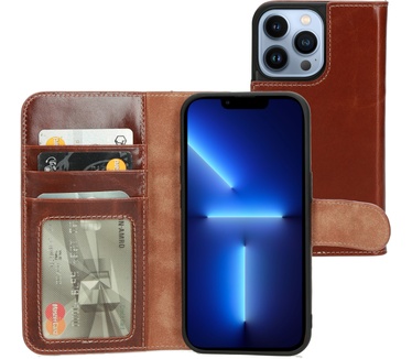 Mobiparts Excellent Wallet Case 2.0 Apple iPhone 13 Pro Oaked Cognac