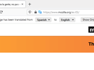 Mozilla Bergamot-extensie in Firefox Nightly