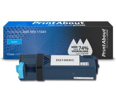 PrintAbout Huismerk Dell 593-11041 (769T5) Toner Cyaan