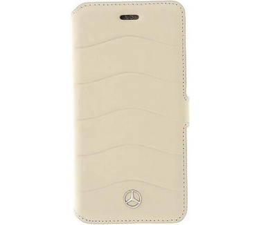 Mercedes-Benz Leather Book Case - Apple iPhone 7/8/SE/SE2 - Grijs Grijs