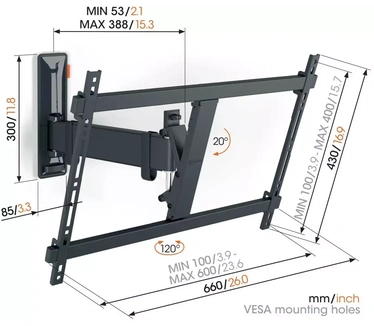 Vogel's VOGELS Muurbeugel Full Motion 40" - 77"