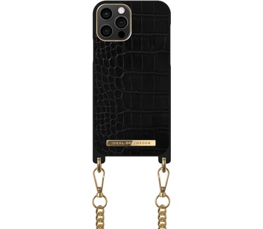 iDeal of Sweden Necklace Case (iPhone 12/12 Pro) Zwart