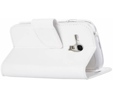 Luxe Lederen Bookcase hoesje voor de Samsung Galaxy S3 Mini - Wit (Samsung Galaxy S3 Mini) Wit
