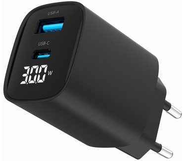 Gembird TA-UC-PDQC30LCD-BK-01