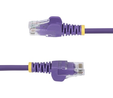 Startech.com 1m Dunne CAT6 Ethernet Kabel, Paars, Snagless, 100W PoE, UTP, LSZH, 28AWG Pure Koperdraad, Slim RJ45 Netwerk Patchkabel met Trekontlasting, Fluke Getest