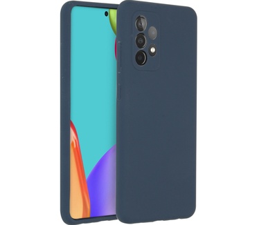 Accezz Liquid Silicone Backcover Samsung Galaxy A52(s) (5G/4G) - Donkerblauw