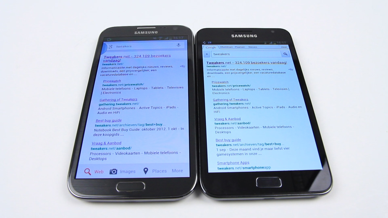 samsung galaxy note ii smartphone van