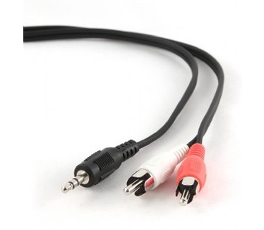 Gembird 2.5m, 3.5mm/2xRCA, M/M